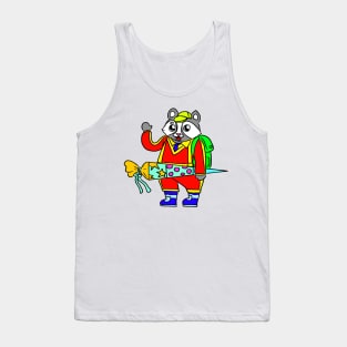 School start of school children school bag Tank Top